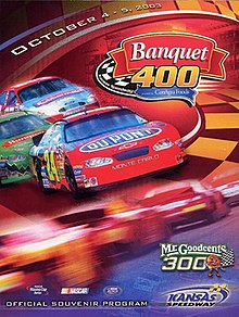 The 2003 Banquet 400 presented by ConAgra Foods program cover.