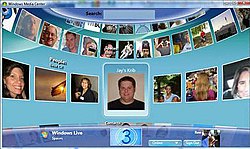 A screenshot of Windows Live for TV