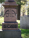 Erie Cemetery - Alexander Brewster gravestone
