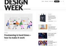 Screenshot of Design Week website