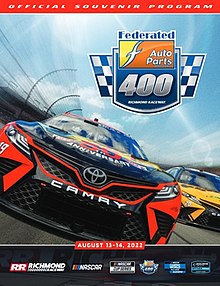 The 2022 Federated Auto Parts 400 program cover.