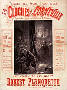 Old theatre poster, with cast names and, in the center, an engraving of the climax of act 2
