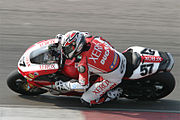 Lorenzo Lanzi riding the Ducati 999F07