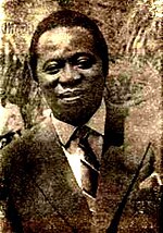 Barthélemy Boganda en decembro 1958.
