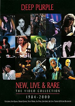 DVD-julkaisun New, Live & Rare kansikuva