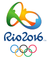 Logo officiel utilisé pour les JO de 2016.