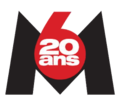 Logo événementiel de M6 à l'occasion de ses 20 ans en mars 2007.