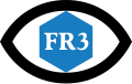 Ancien logo de la radio et la télévision de FR3 utilisé par les stations locales entre 1975 et 1983.