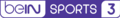 Logo actuel de beIN Sports 3 depuis le 1er janvier 2016.
