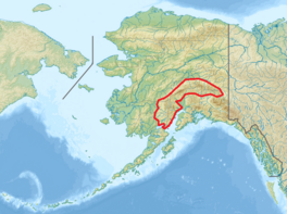 De Mount Hunt, de Mount Huntington en ferskate oare berchtoppen yn 'e neite fan 'e Denali.