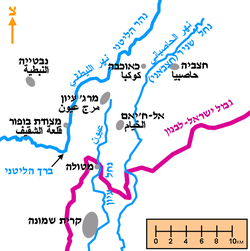 מפת אזור נחל עיון