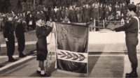טקס עם דגל גדוד נח"ל 908.