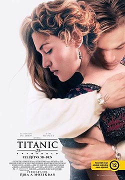 A Titanic: 25. évforduló magyarországi filmplakátja