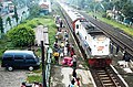 KA Tegal Arum memasuki Stasiun Brebes, 2009