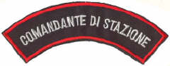 Distintivo da braccio (solo sinistro) per "comandante di stazione".