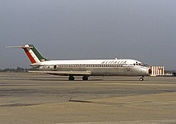 La livrea "pentagramma" su un Douglas DC-9 nel 1971