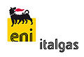 Il logo Italgas ai tempi in cui era parte del gruppo Eni dal 2003 al 2011