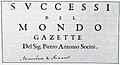 «I successi del mondo», Torino 1645.