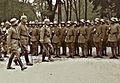 Vilhelms II kopā ar ģenerāli Hutjē pieņem 8. armijas parādi Jelgavā 1917. gada 30. jūlijā