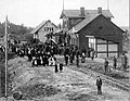Pirmā vilciena sagaidīšana Alūksnes stacijā (1901)