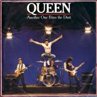 Обложка сингла Queen «Another One Bites the Dust» (1980)