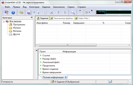 Скриншот программы InstantGet