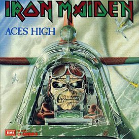 Обложка сингла Iron Maiden «Aces High» (1984)