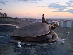 Bronzn schildpadde van Jan Fabre