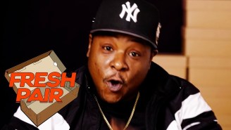 Jadakiss Goes Crazy For His Fresh Pair Of Custom Sneakers