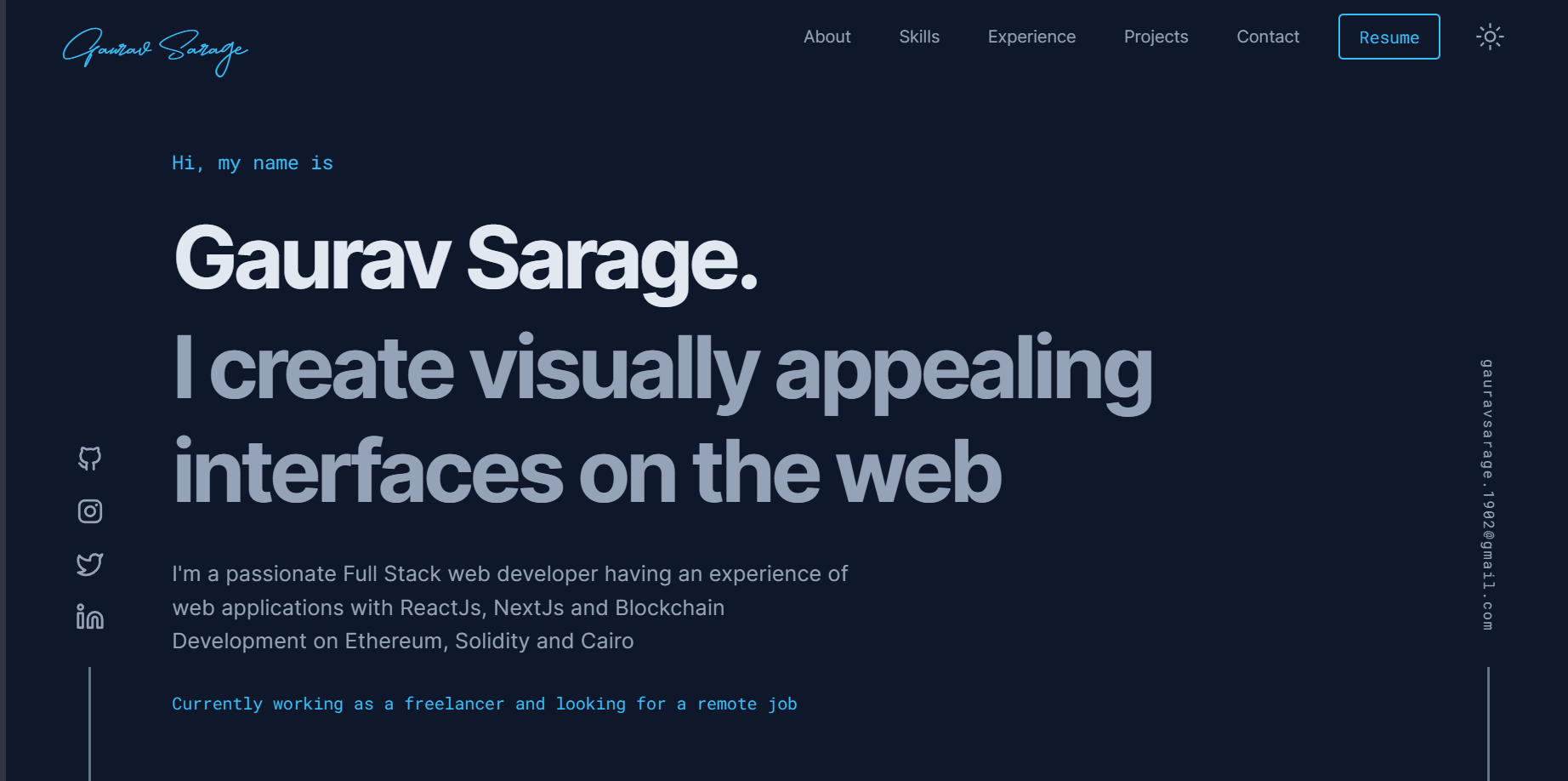 gaurav-sarage-nextjs-portfolio