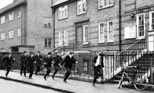 A HARD DAY'S NIGHT, Ringo Starr, George Harrison, John Lennon, Paul McCartney, 1964.