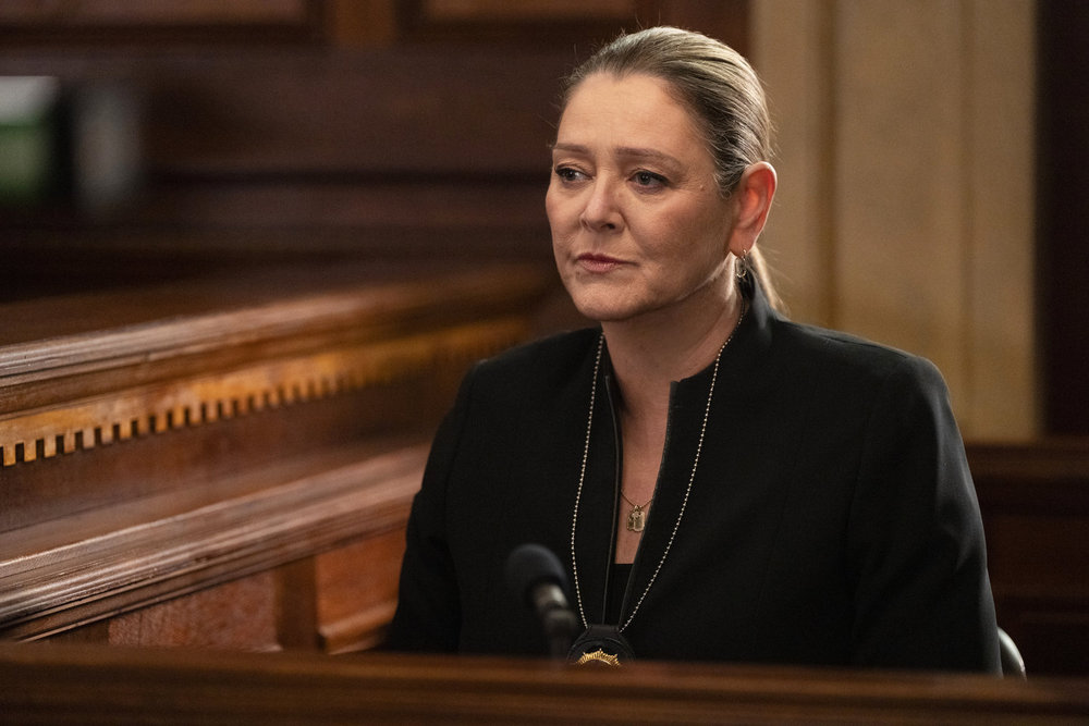 LAW & ORDER --  "Castle In The Sky" Episode 23011 -- Pictured: (l-r) Camryn Manheim as Kate Dixon -- (Photo by: Virginia Sherwood/NBC)