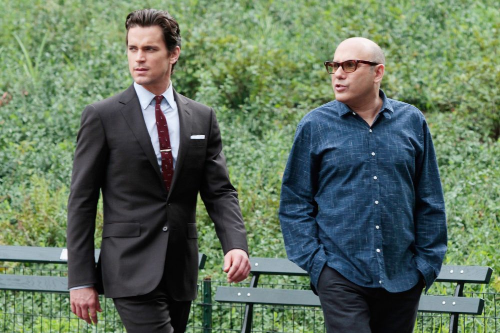 WHITE COLLAR, l-r: Matt Bomer, Willie Garson in 'Live Feed' (Season 5, Episode 10, aired January 9, 2014). ph: David Giesbrecht/©USA Network/courtesy Everett Collection