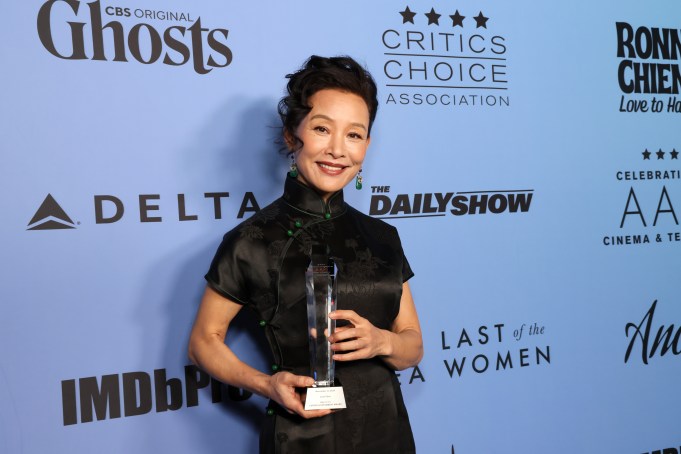 LOS ANGELES, CALIFORNIA - NOVEMBER 12: Joan Chen, recipient of the Career Achievement Award, attends The Critics Choice Association's 3rd Annual Celebration of AAPI Cinema & Television at The Egyptian Theatre Hollywood on November 12, 2024 in Los Angeles, California. (Photo by Rodin Eckenroth/Getty Images for Critics Choice Association)