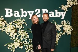 WEST HOLLYWOOD, CALIFORNIA - NOVEMBER 09: (L-R) Chrissy Teigen and John Legend attend the 2024 Baby2Baby Gala Presented by Paul Mitchell at Pacific Design Center on November 09, 2024 in West Hollywood, California.  (Photo by Matt Winkelmeyer/Getty Images for Baby2Baby)