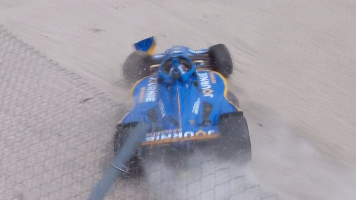 IndyCar rookies collide in vicious crash