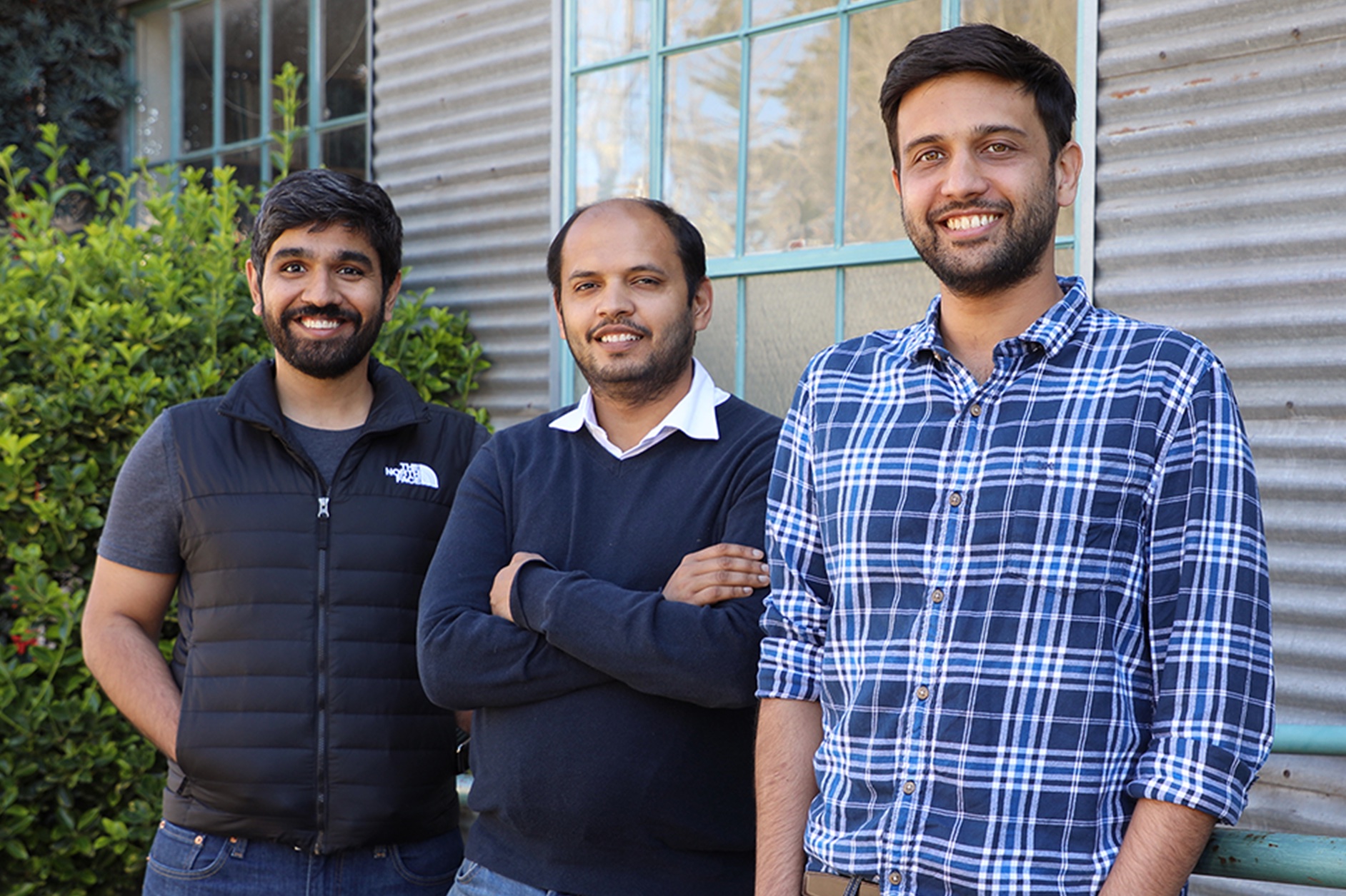 Our Founders Ankit Sobti, Abhinav Asthana, and Abhijit Kane. Photograph.