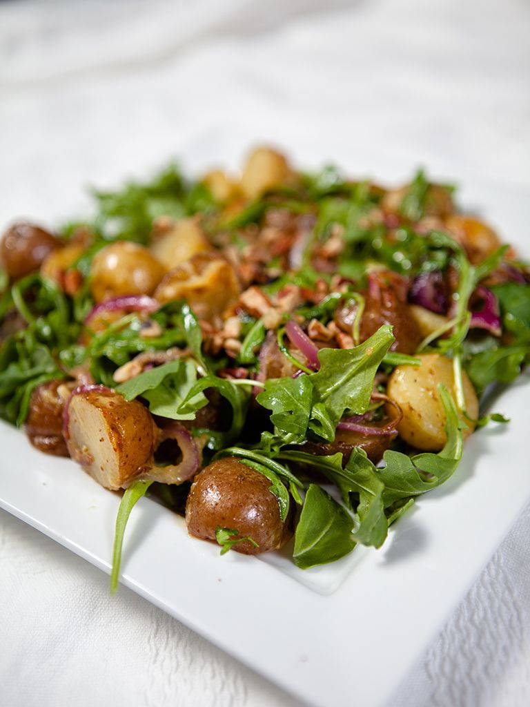 Saladade Rúcula E Batata Papel de Parede