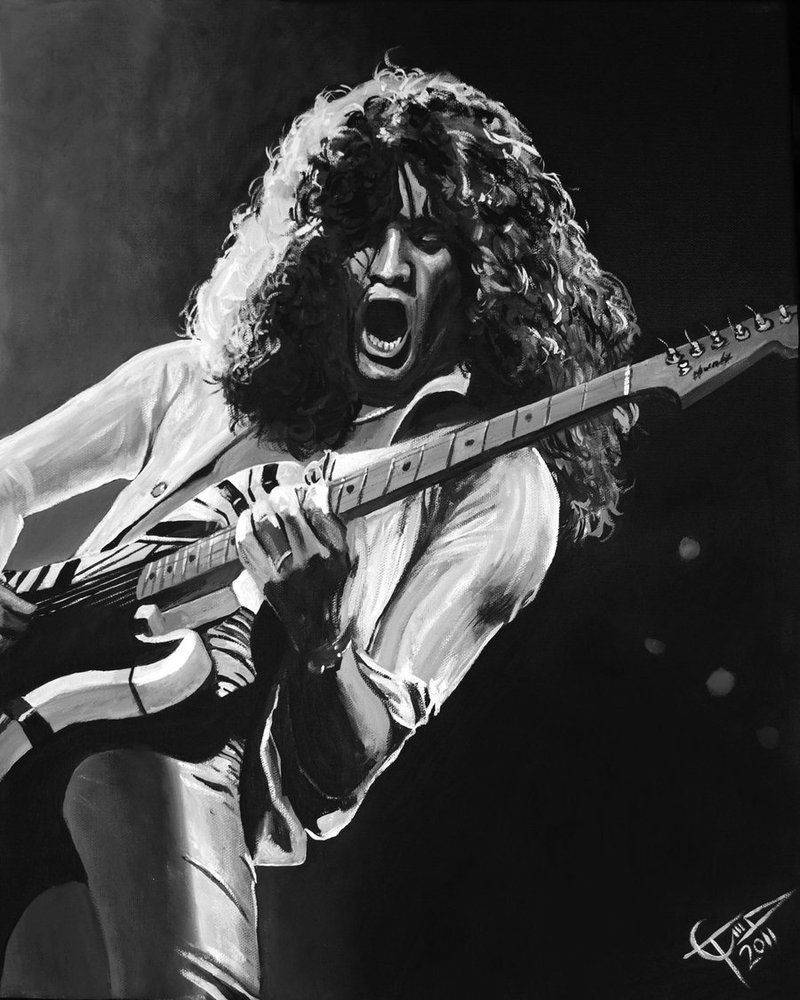 Dibujode Eddie Van Halen Fondo de pantalla