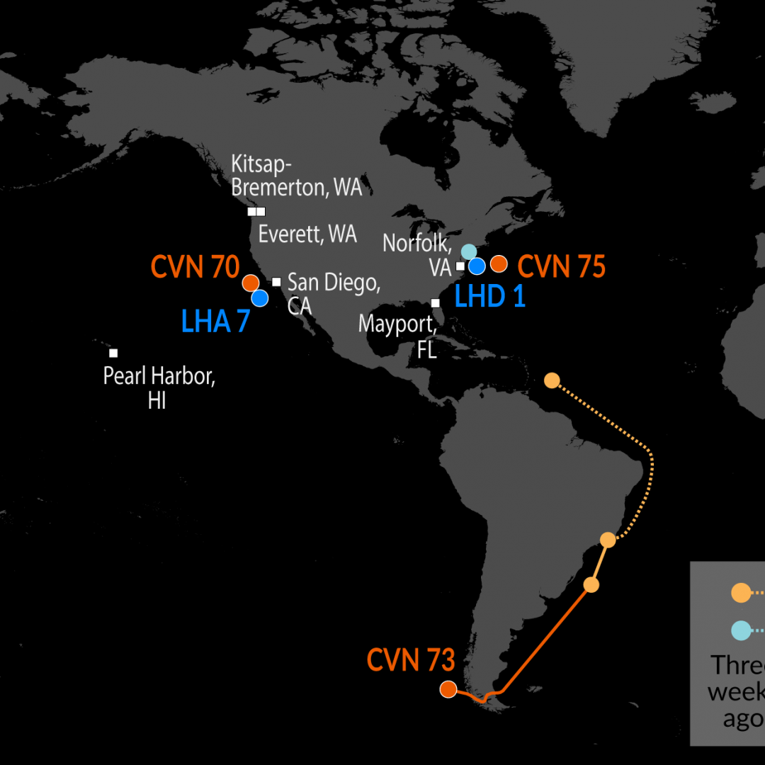 Naval Update Map display