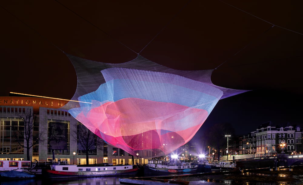 A display at the Amsterdam Light Festival