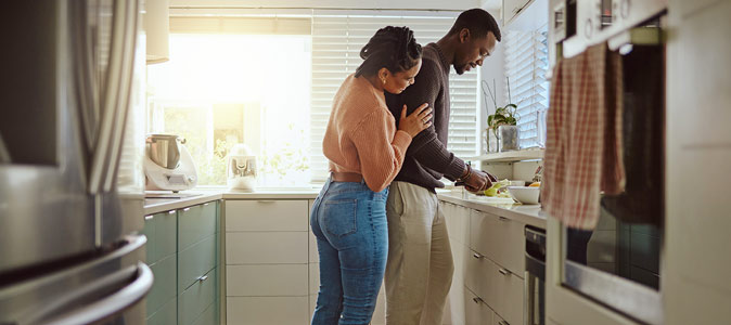 Happy Couple in New Home