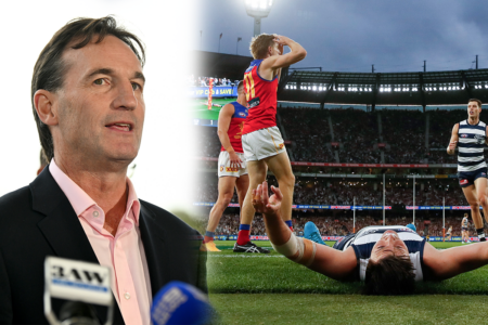 Andrew Dillon questioned on whether the AFL Grand Final start time will be changed