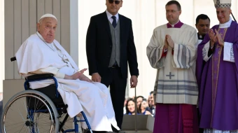 El Papa Francisco, el pasado domingo en el Jubileo de los Enfermos