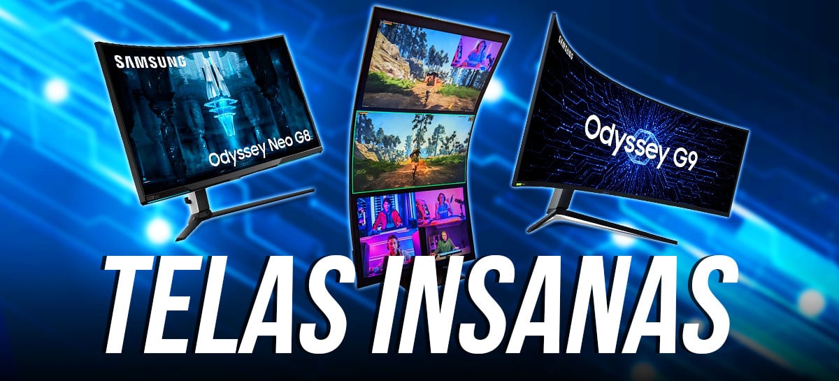 TELAS GAMERS INSANAS da Samsung na CES 2022