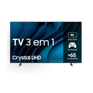 Smart TV Samsung 43", 4K UHD, CU8000, Preto