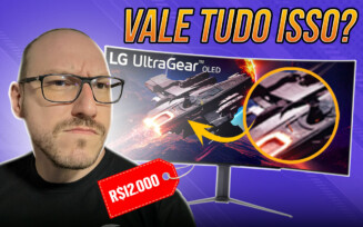 Tela OLED ENORME! Vale a pena os R$ 12.000 do LG UltraGear OLED 45 Curvo?