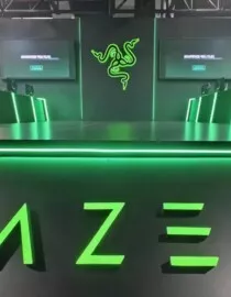 Foto tirada pelo Adrenaline no estande da Razer na BGS 2023