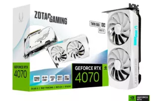 Modelo em branco da Zotac RTX 4070 Twin Edge OC GDDR6