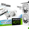 Modelo em branco da Zotac RTX 4070 Twin Edge OC GDDR6